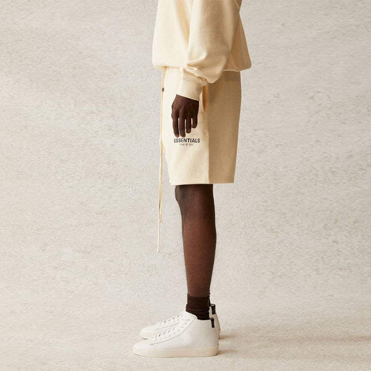 Image of Fear of God Essentials SS21 Sweatshort Buttercream FOG-SS21-566