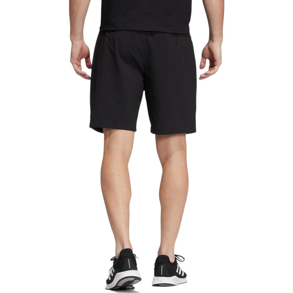 Image of adidas Solid Color Athletic Straight Drawstring Shorts Men's Black HD0024