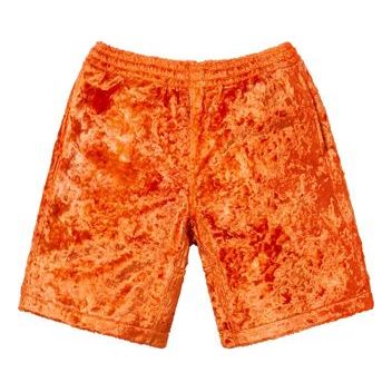 Supreme SS19 Fuzzy Pile Short Orange Faux Fur Sports Shorts Unisex SUP-SS19-189