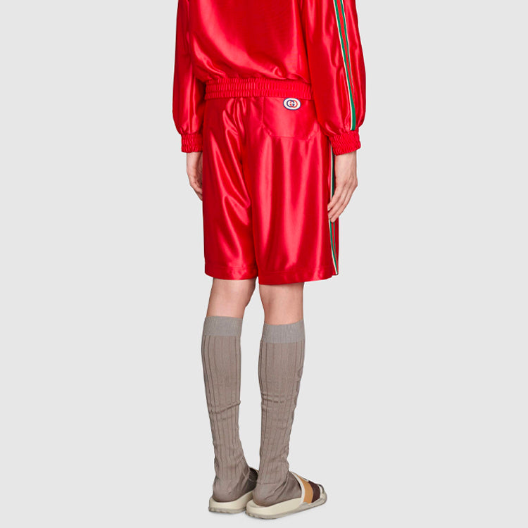 Image of GUCCI SS21 Side Hem Shorts 'Red' 659460-XJDI9-6429