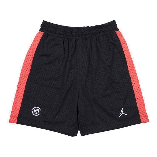 Image of Air Jordan x CLOT Crossover Mesh Shorts Sports US Edition Schwarz Rot AR8399-010