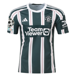 Image of adidas Manchester United Mason Mount Away Jersey w/ Champions League Patches 23/