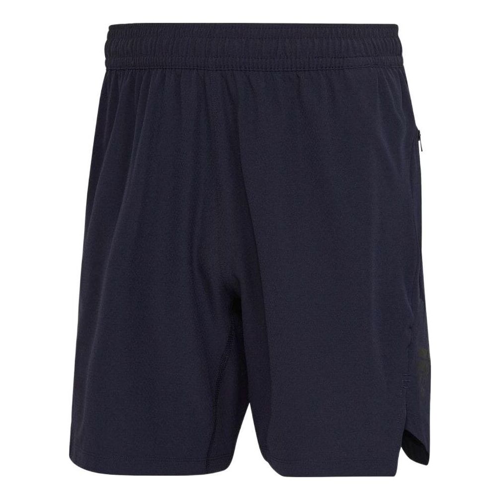 Image of adidas Solid Color Casual Straight Shorts Japanese Version Men's Blue HD3580