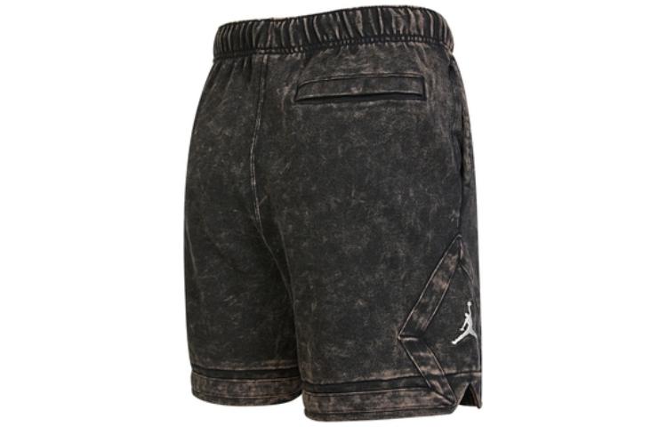 Image of Nike Essentials Logo Printing Drawstring Straight Shorts Black DR3093-010