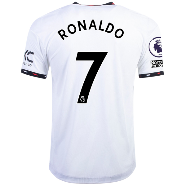 adidas Manchester United Cristiano Ronaldo Authentic Away Jersey w/ EPL + No Roo