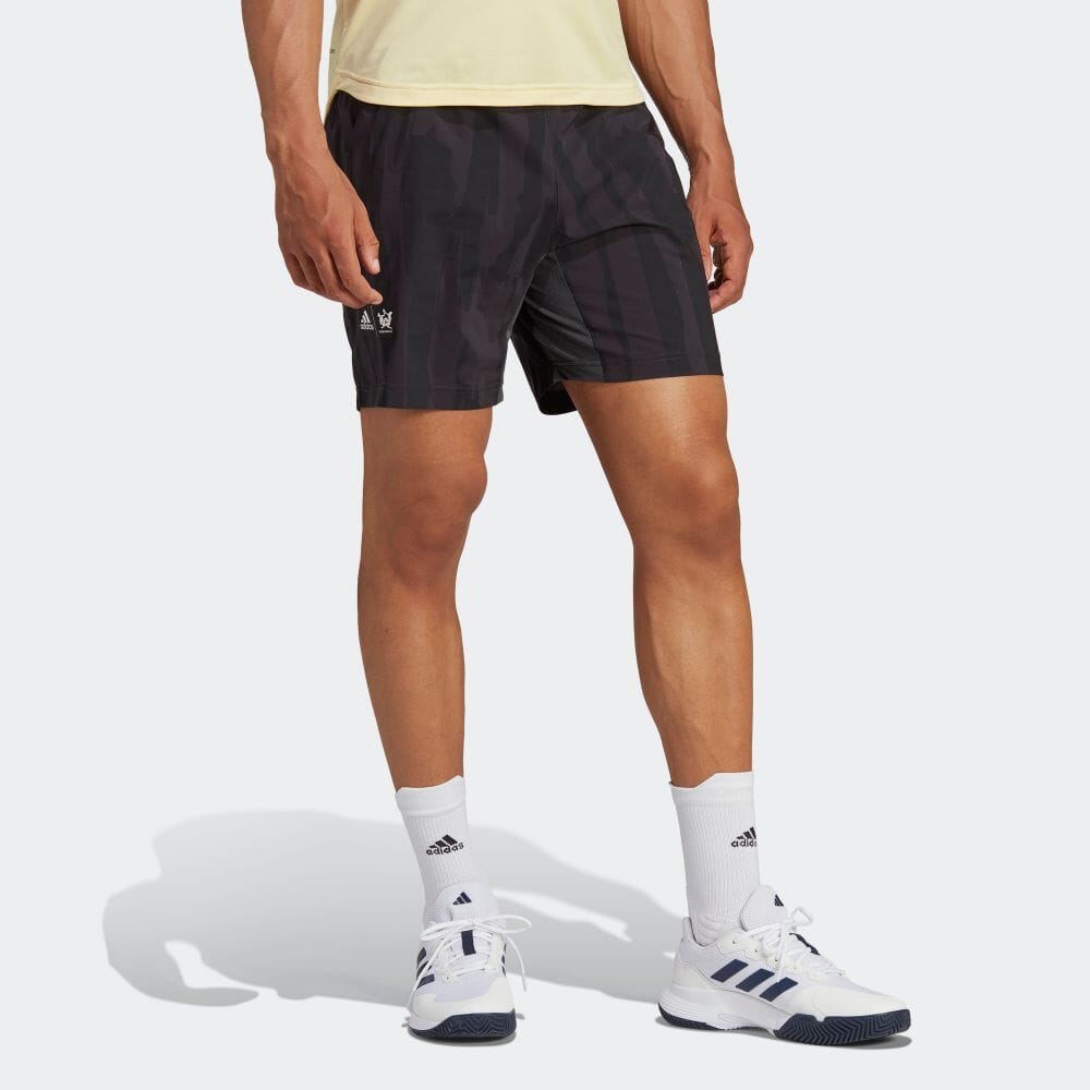 Men's adidas Logo Printing Elastic Waistband Straight Casual Shorts Japanese Ver