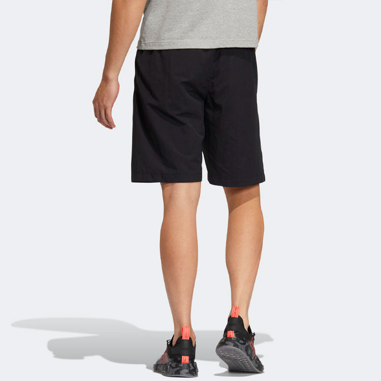 Men's adidas originals Solid Color Athleisure Casual Sports Shorts Black H54678