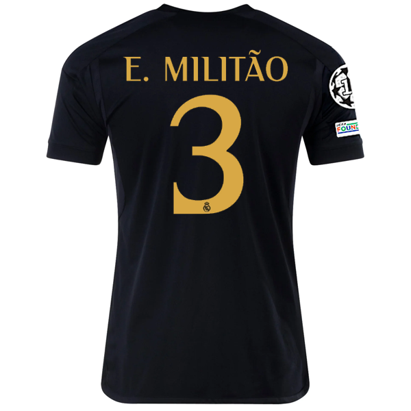 adidas Real Madrid Eder Militao Drittes Trikot mit Champions League + Club World Cu