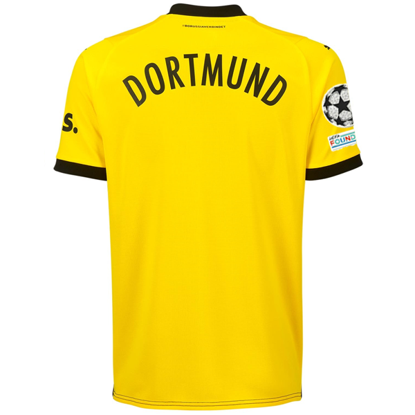 Puma Borussia Dortmund Home Jersey w/ Champions League Patches 23/24 (Cyber Yell