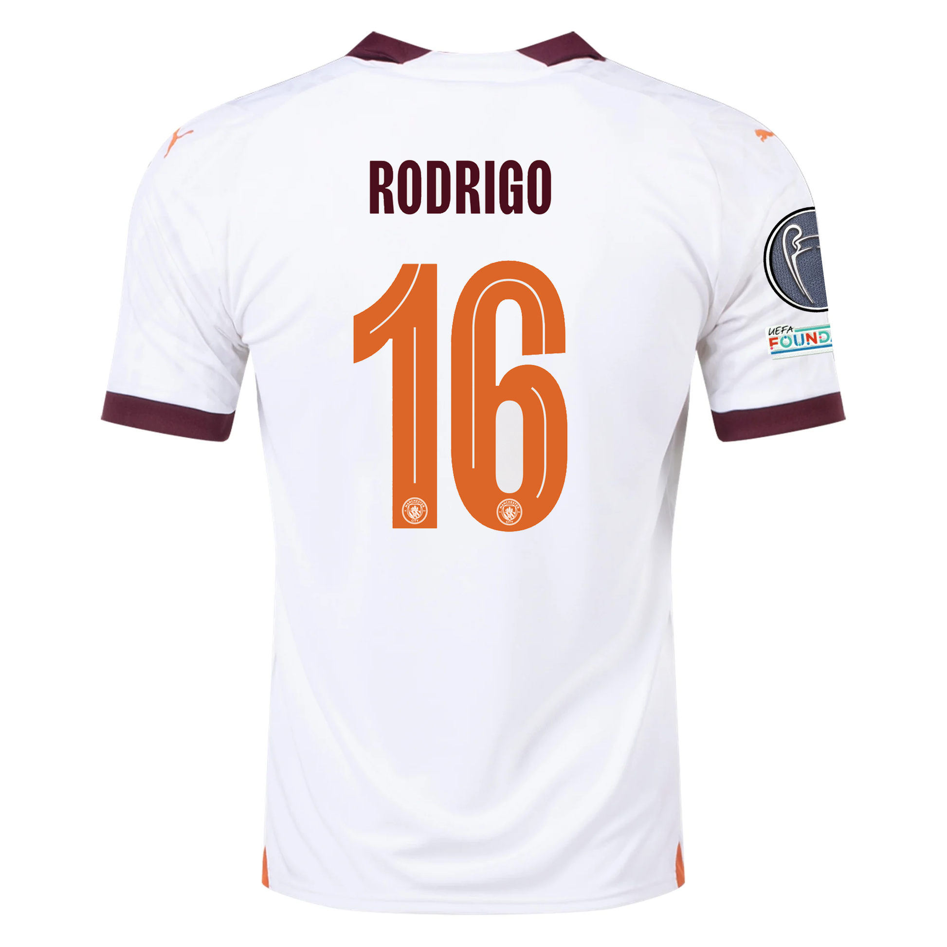 Puma Manchester City Rodrigo Away Jersey w/ Champions League Patches 23/24 (Puma