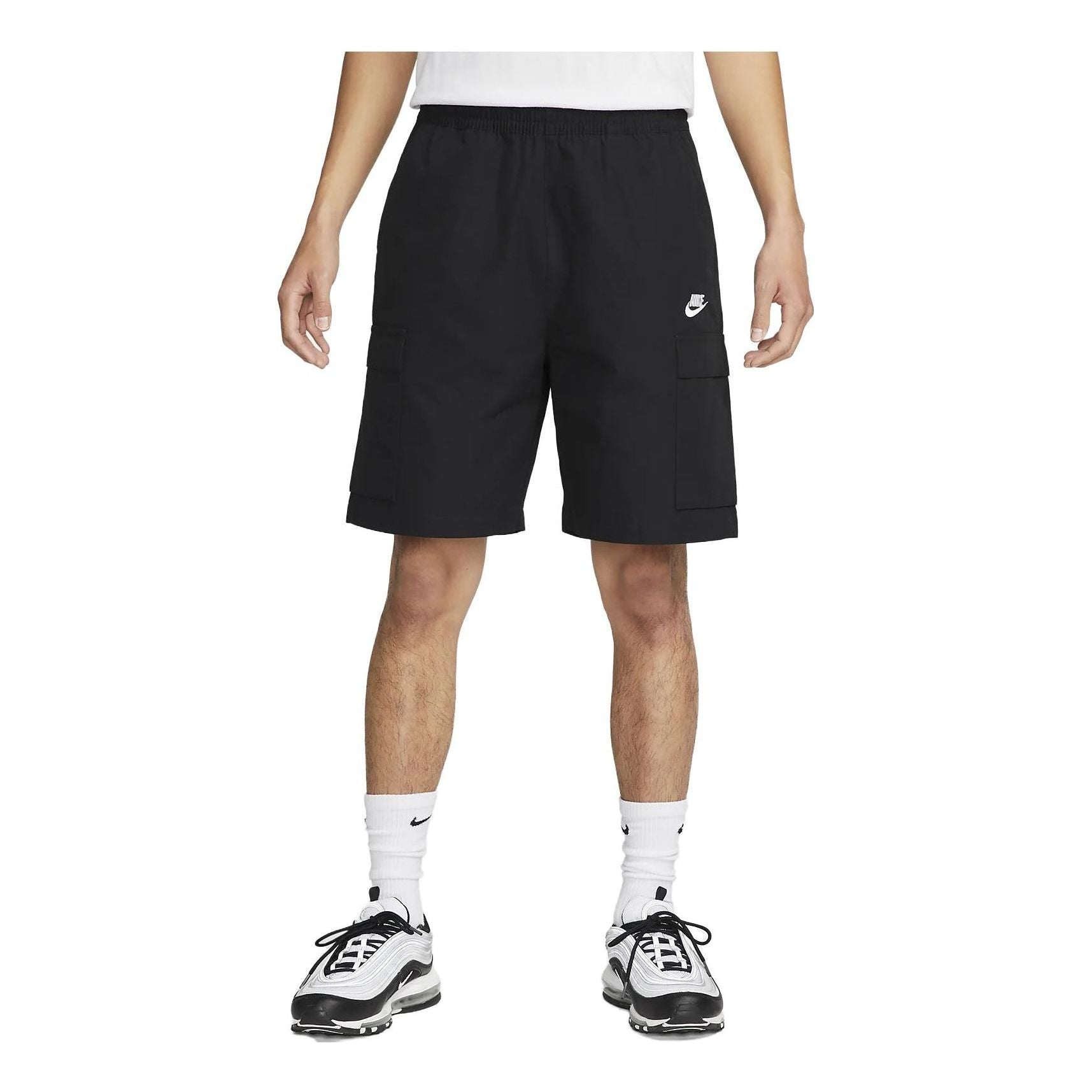 Image of Nike Club Woven Cargo Shorts 'Black' FB1247-010