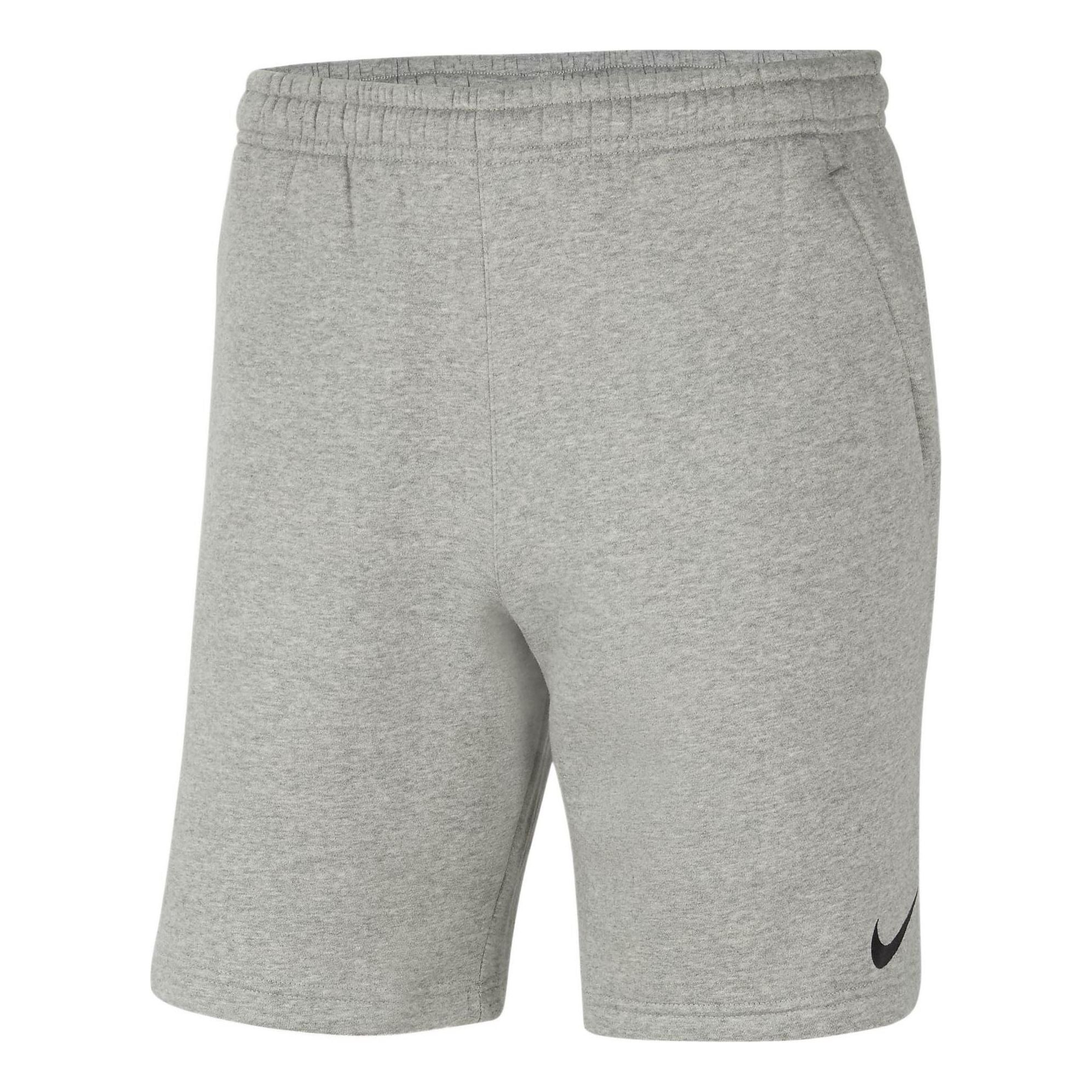 Image of Men's Nike Solid Color Casual Fleece Sports Gray Shorts CW6910-063