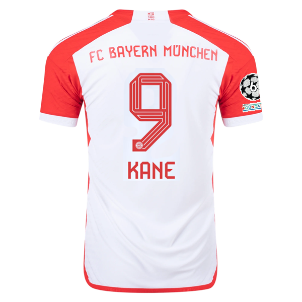 adidas Bayern Munich Authentic Harry Kane Home Jersey w/ Champions League Patche