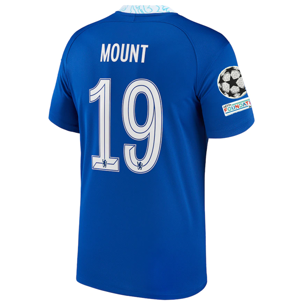 Nike Chelsea Mason Mount Home Jersey w/ Champions League + Club World Cup Patche