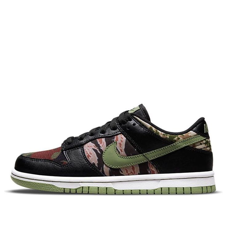 (GS) Nike Dunk Low SE 'Black Multi-Camo' DB1909-001