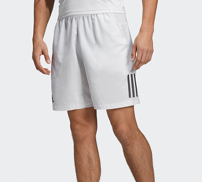 Image of adidas Club 3STR Short Tennis Sports Breathable Shorts Asia Edition White DP0302