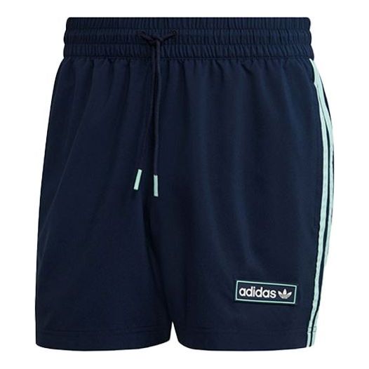 Image of adidas originals Swimshort Woven Sports Shorts Navy Blue HB1824