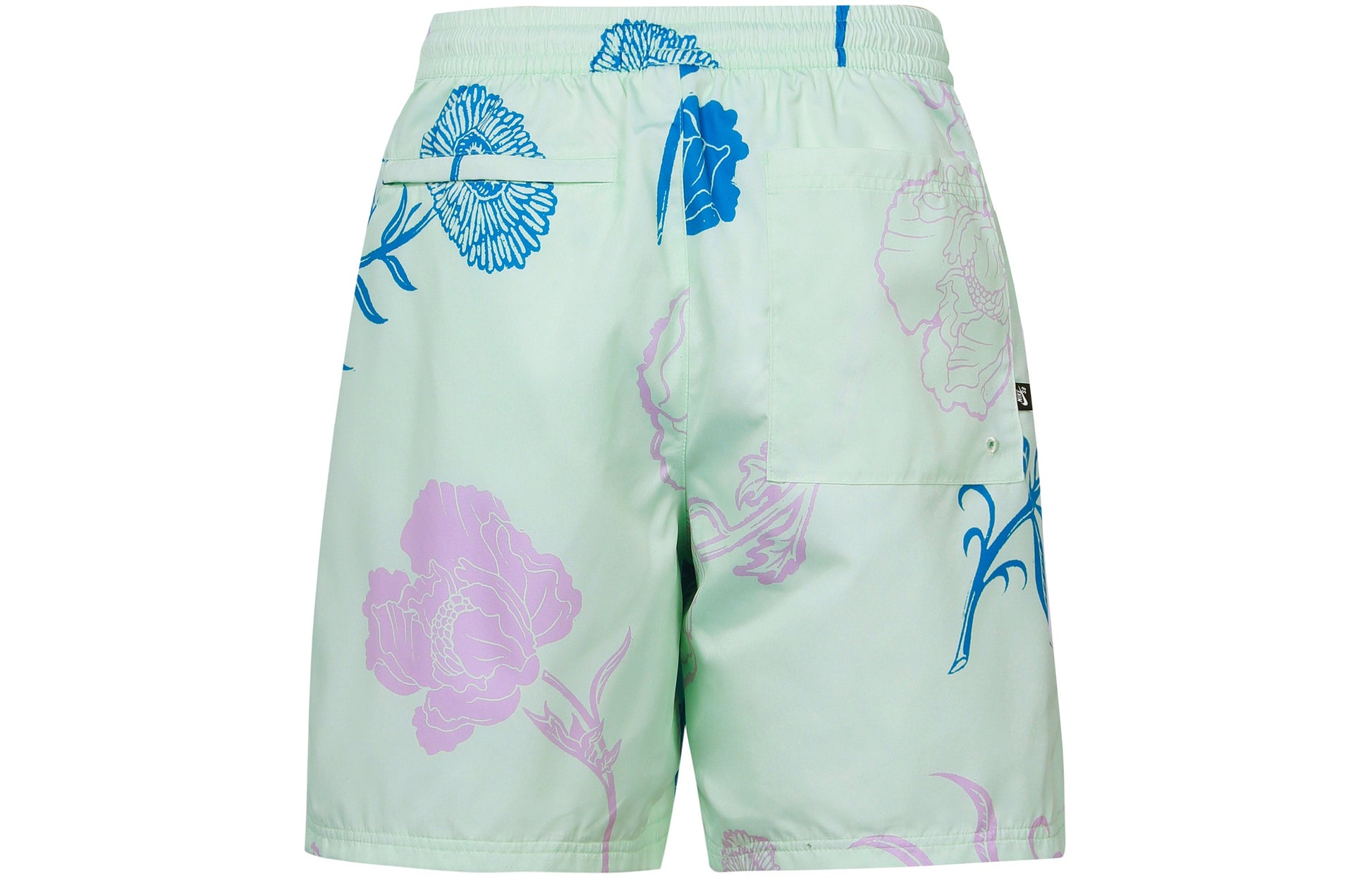 Nike Flowers Printing Full Print Straight Casual Shorts Unisex Green DH2953-394