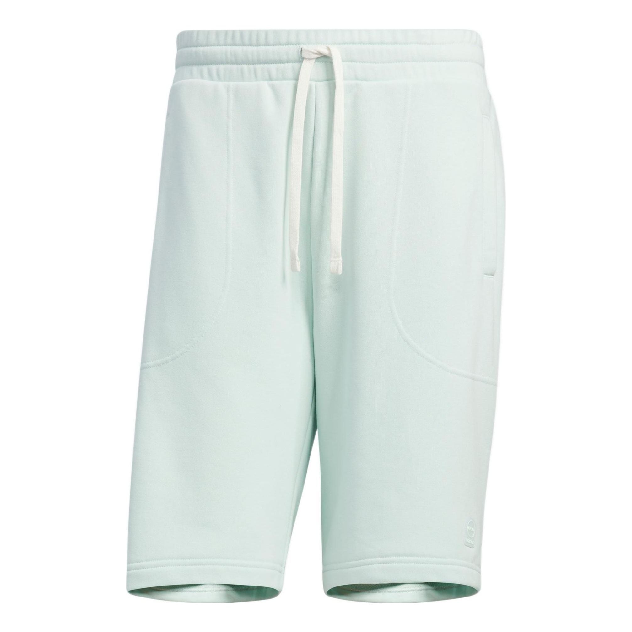 Image of adidas neo Solid Color Lacing Casual Straight Shorts Unisex Green HS6821