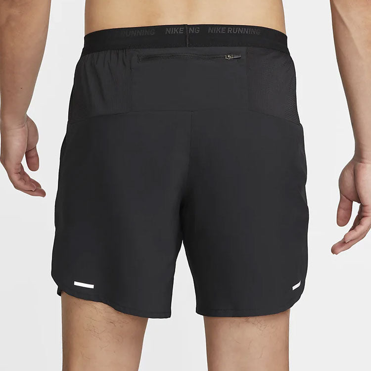 Men's Nike Solid Color Logo Sports Running Black Shorts DM4762-010