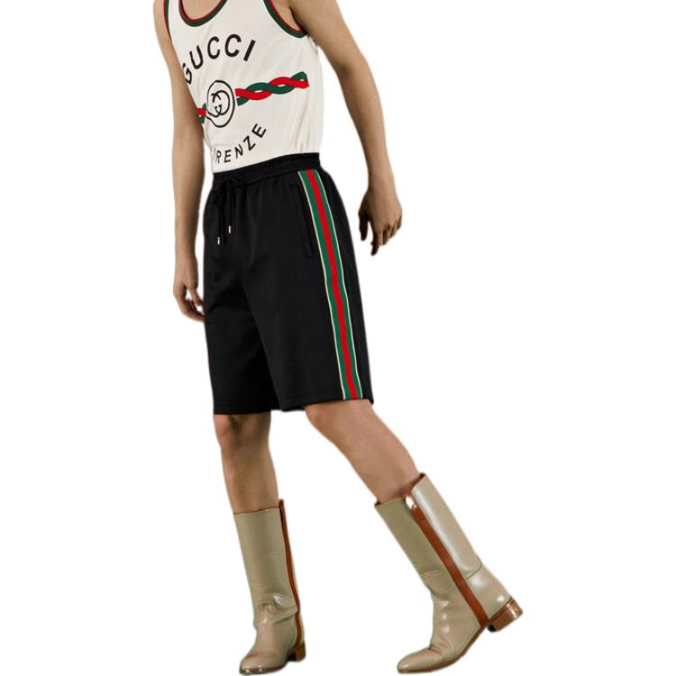Image of Gucci Technical Jersey Shorts 'Black' 699599-XJEES-1152