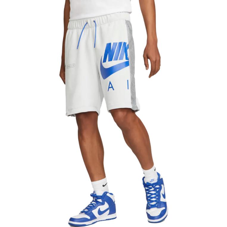 Image of Nike Sportswear Air French Terry Short 'Photon Dust Grey Blue' DM5211-025