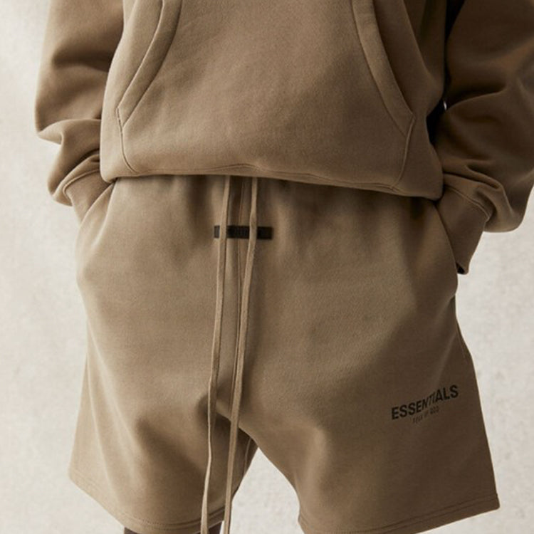 Image of Fear of God Essentials SS21 Sweatshort Moss FOG-SS21-587