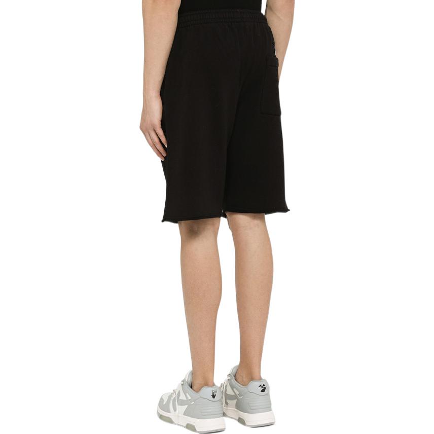 Image of Men's OFF-WHITE SS22 Solid Color Shorts Version Black OMCI012C99FLE001DIAGPKT100