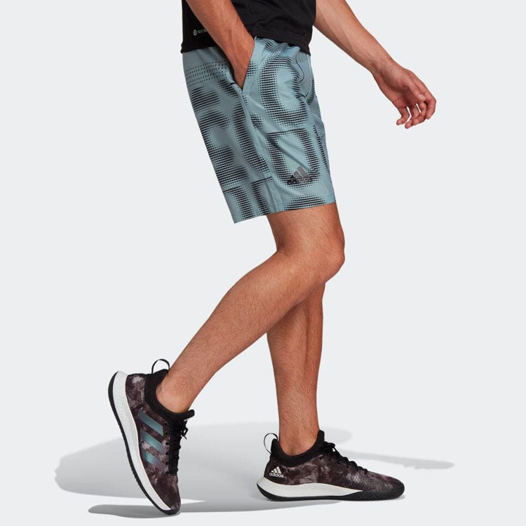 Gerade geschnittene Shorts mit Farbblock-Print für Herren von adidas in Blau HB9085