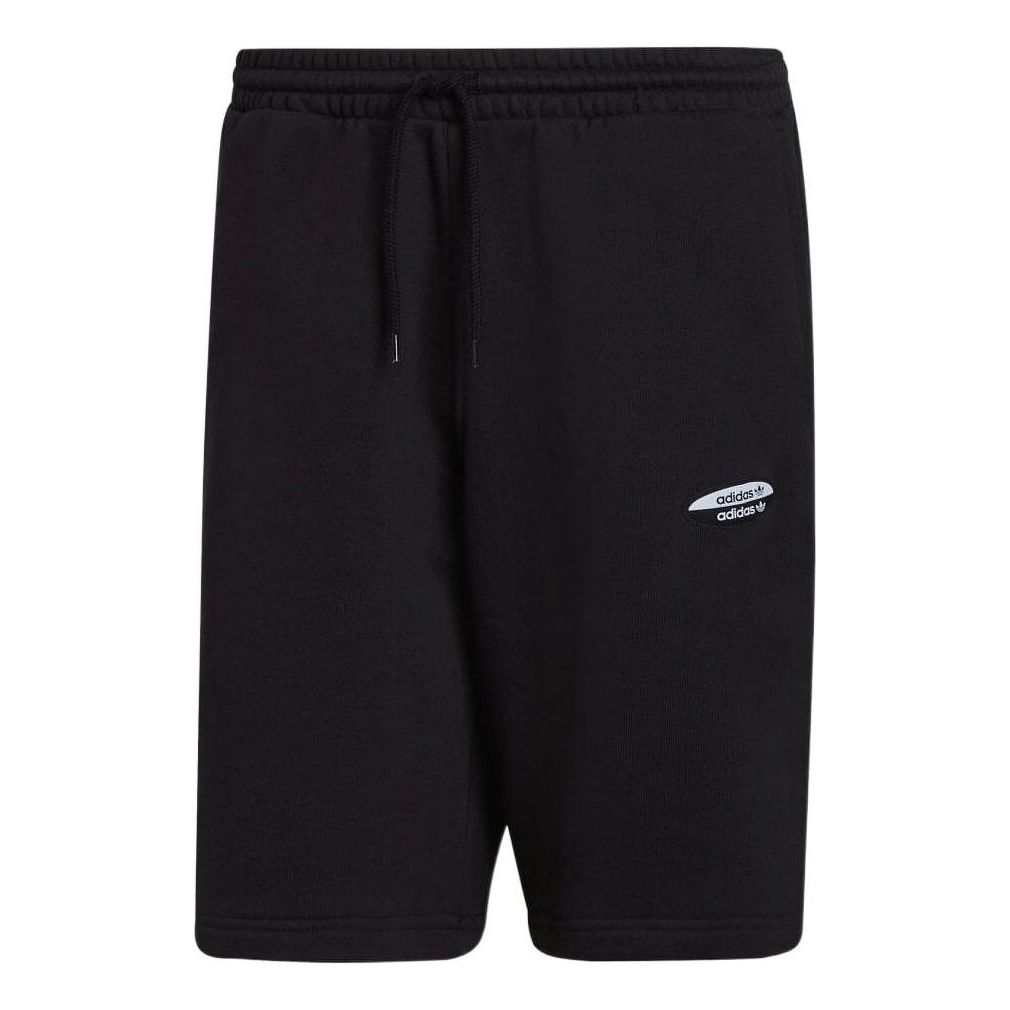 Image of adidas Solid Color Casual Straight Sports Shorts Japanese Version Men's Black HF
