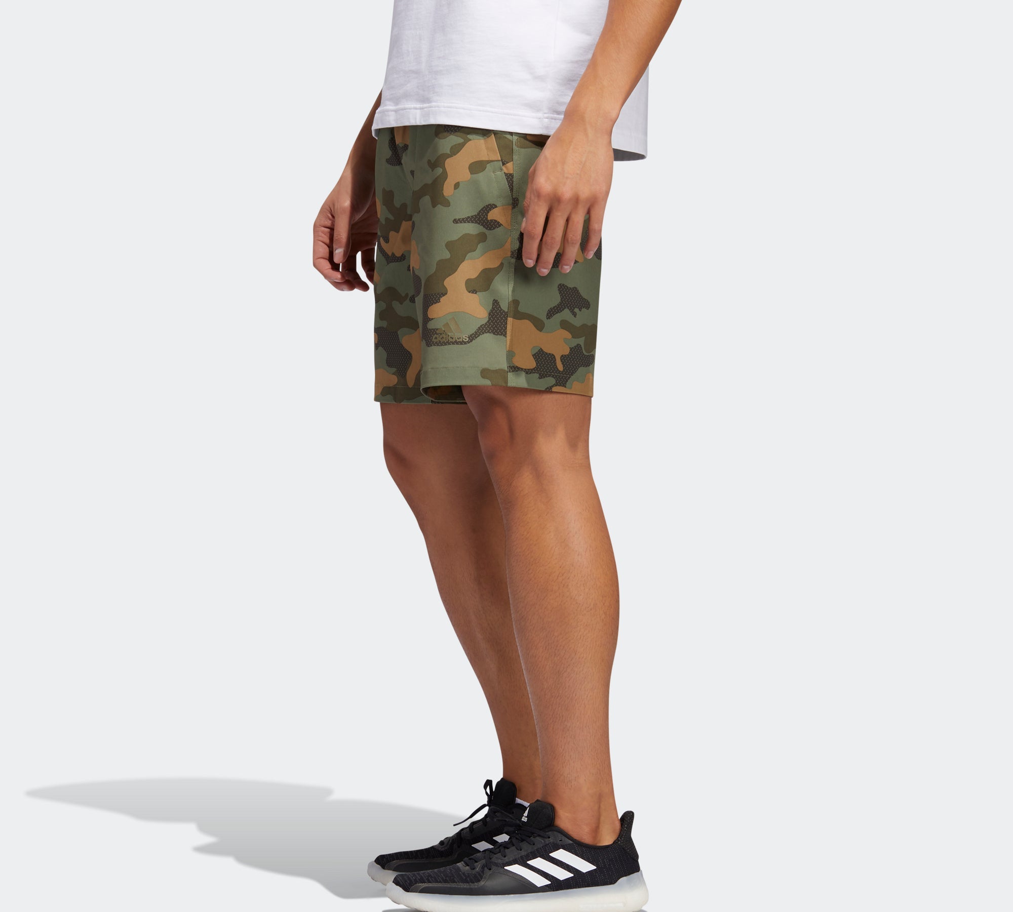 Image of adidas M Short Camo Camouflage Woven Sports Shorts Green FT2805