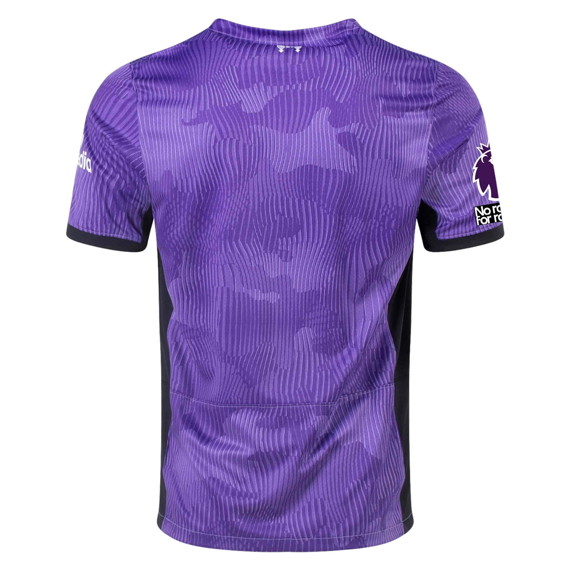 Image of Nike Liverpool Third Jersey w/ EPL + No Room For Racism Patches 23/24 (Space Pur