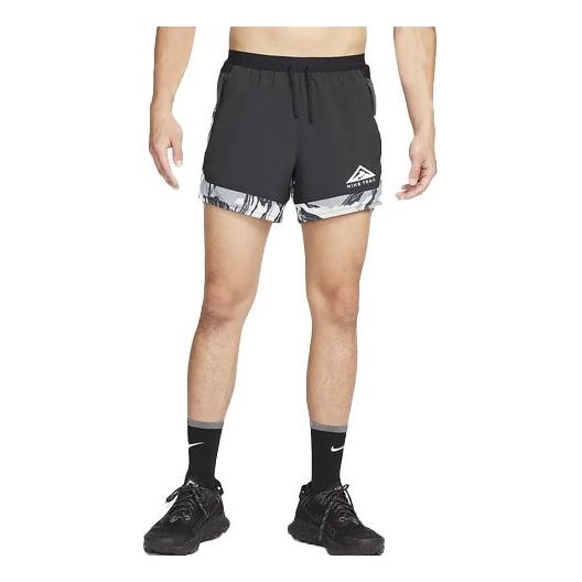 Image of Men's Nike Dri-FIT Flex Trail Running Sports Black Shorts DM4653-010