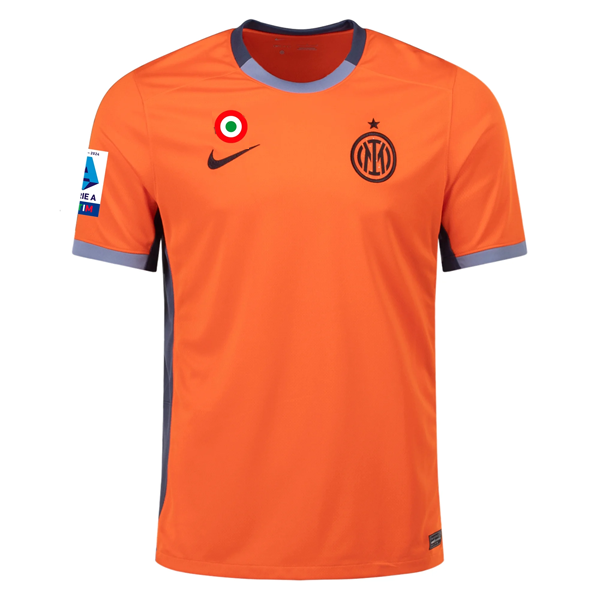 Image of Nike Inter Milan Davide Frattesi Third Jersey w/ Serie A + Copa Italia Patches 2