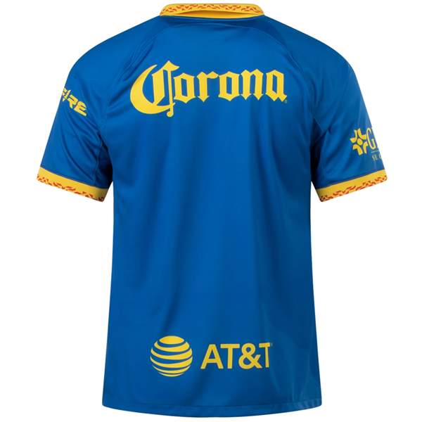 Image of Nike Club America Away Jersey 23/24 (Blue Jay/Tour Yellow/Habanero Red)