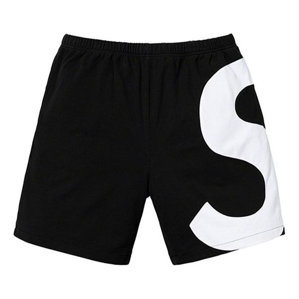 Image of Supreme SS19 S Logo Short Side S logo Shorts Unisex Black SUP-SS19-10386