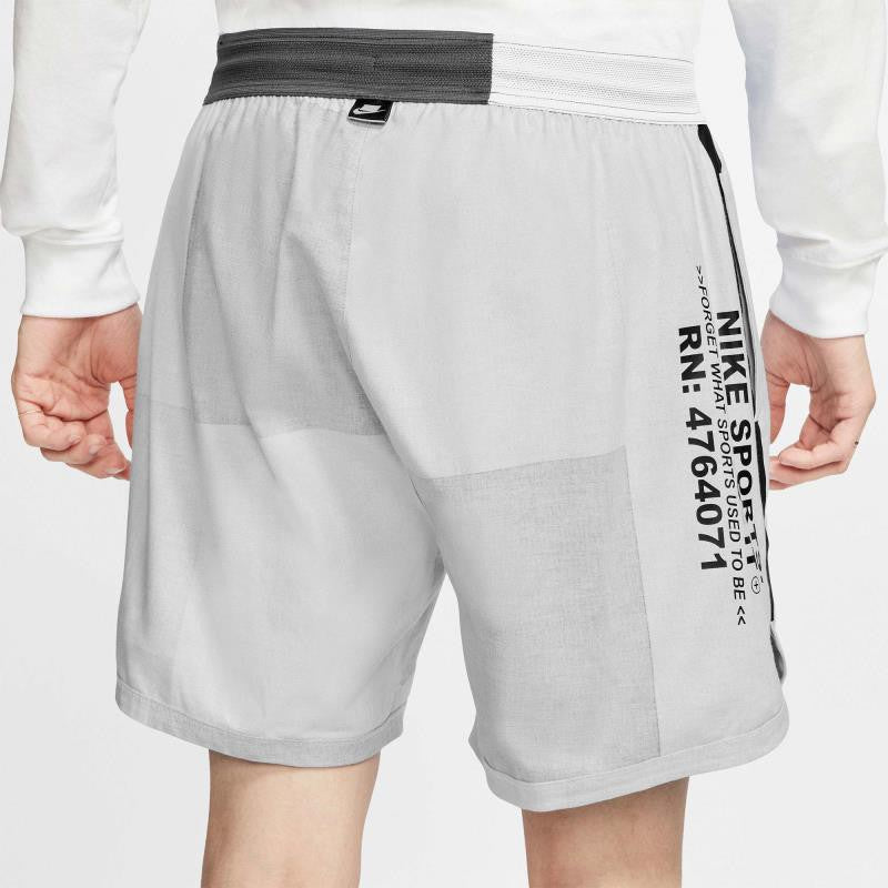 Image of Men's Nike Splicing Colorblock Sports Straight Shorts Gray CJ5076-068