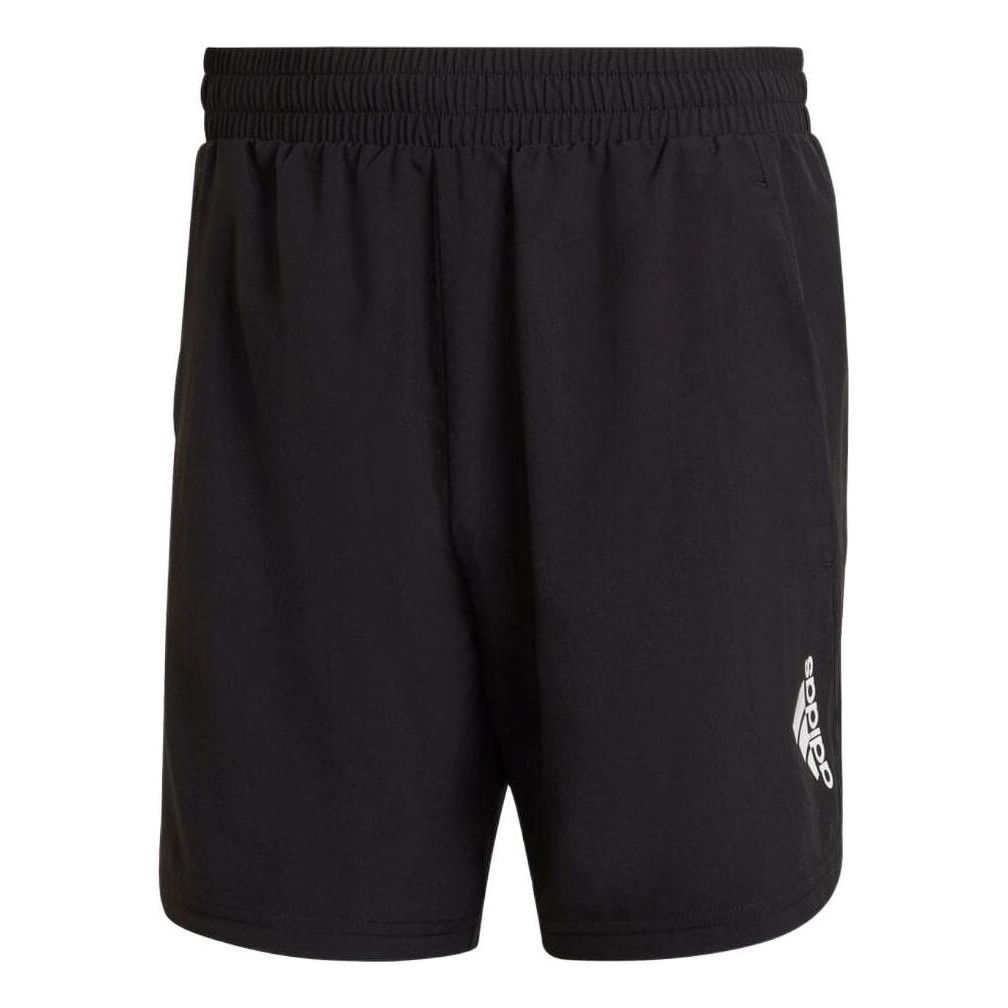 Men's adidas Casual Sports Breathable Logo Training Shorts Black HF7204
