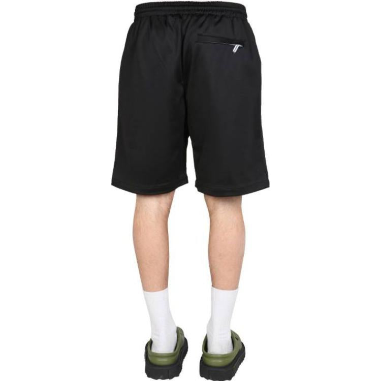 Men's OFF-WHITE SS22 Solid Color Logo Printing Elastic Waistband Straight Shorts