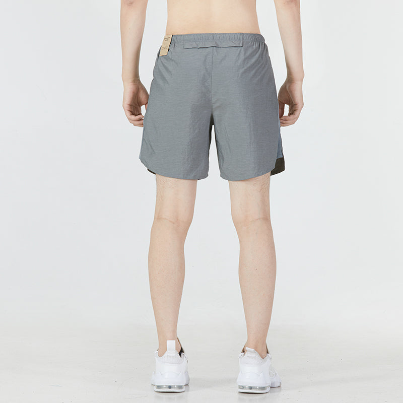 Men's Nike Solid Color Logo Athleisure Casual Sports Woven Shorts Gray CZ9069-08