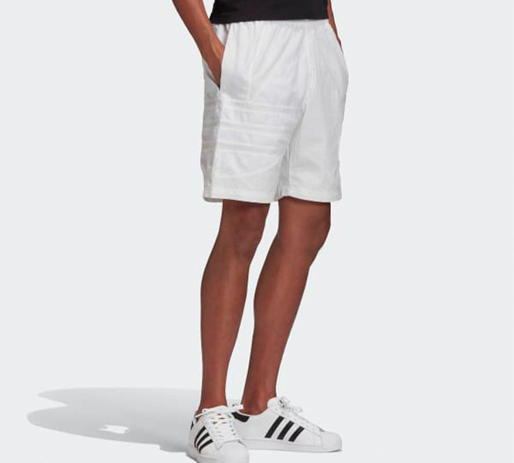 Image of adidas originals Bg Trefoil Ts Large Logo Sports Shorts White FN0001