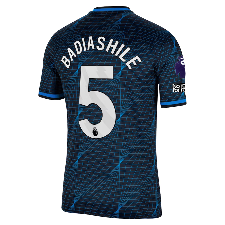 Nike Chelsea Benoît Badiashile Away Jersey w/ EPL + No Room For Racism Patches 2