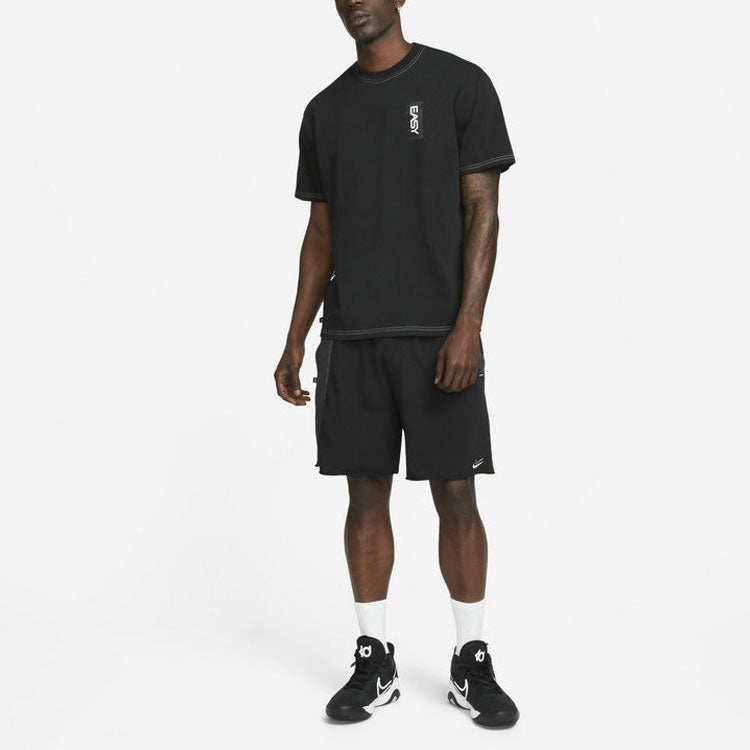 Image of Nike Durant French Terry Breathable Sports Drawstring Solid Color Splicing Embro