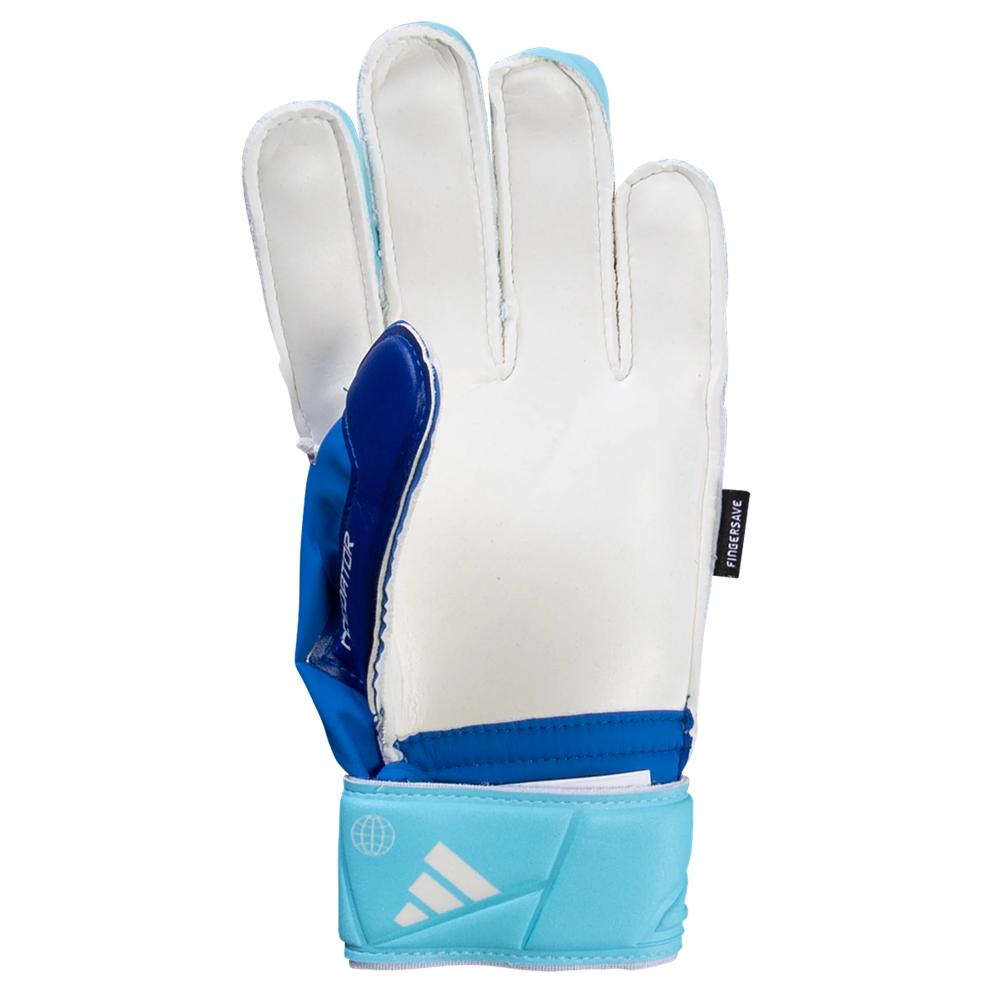 Adidas Jr. Predator Match Fingersae Goalkeeper Gloves (Bright Royal)