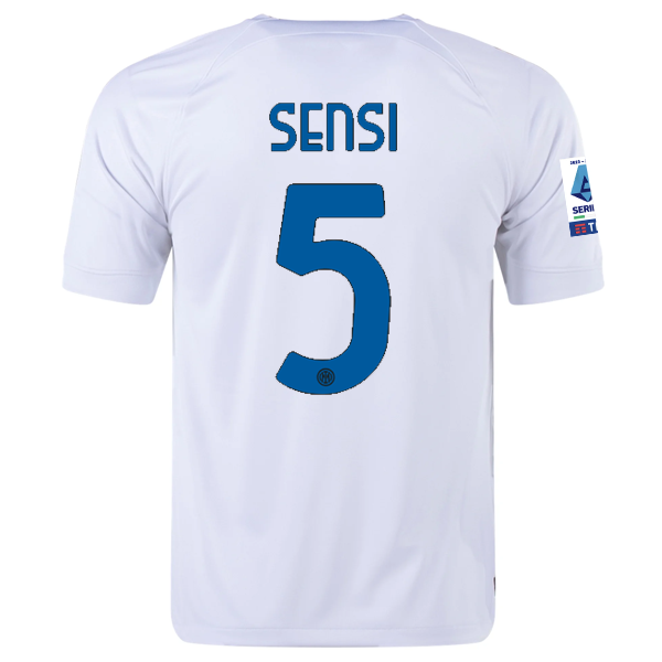 Image of Nike Inter Milan Stefano Sensi Away Jersey w/ Series A + Copa Italia Patches 23/