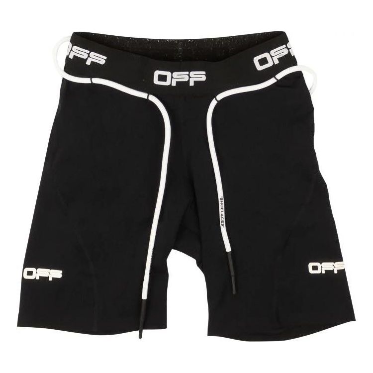 Image of Off-White Active Logo Cycling Shorts 'Black' OWVH008I20JER0011001