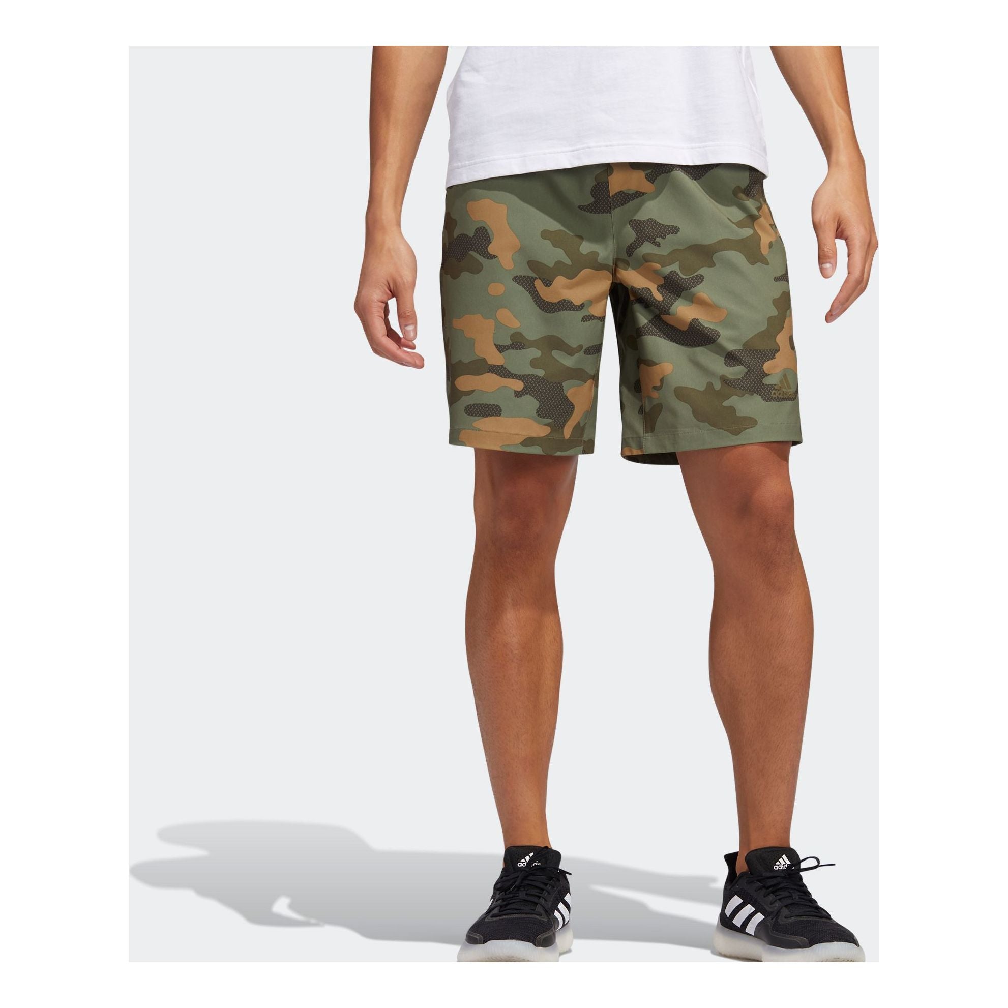 Image of adidas M Short Camo Camouflage Woven Sports Shorts Green FT2805