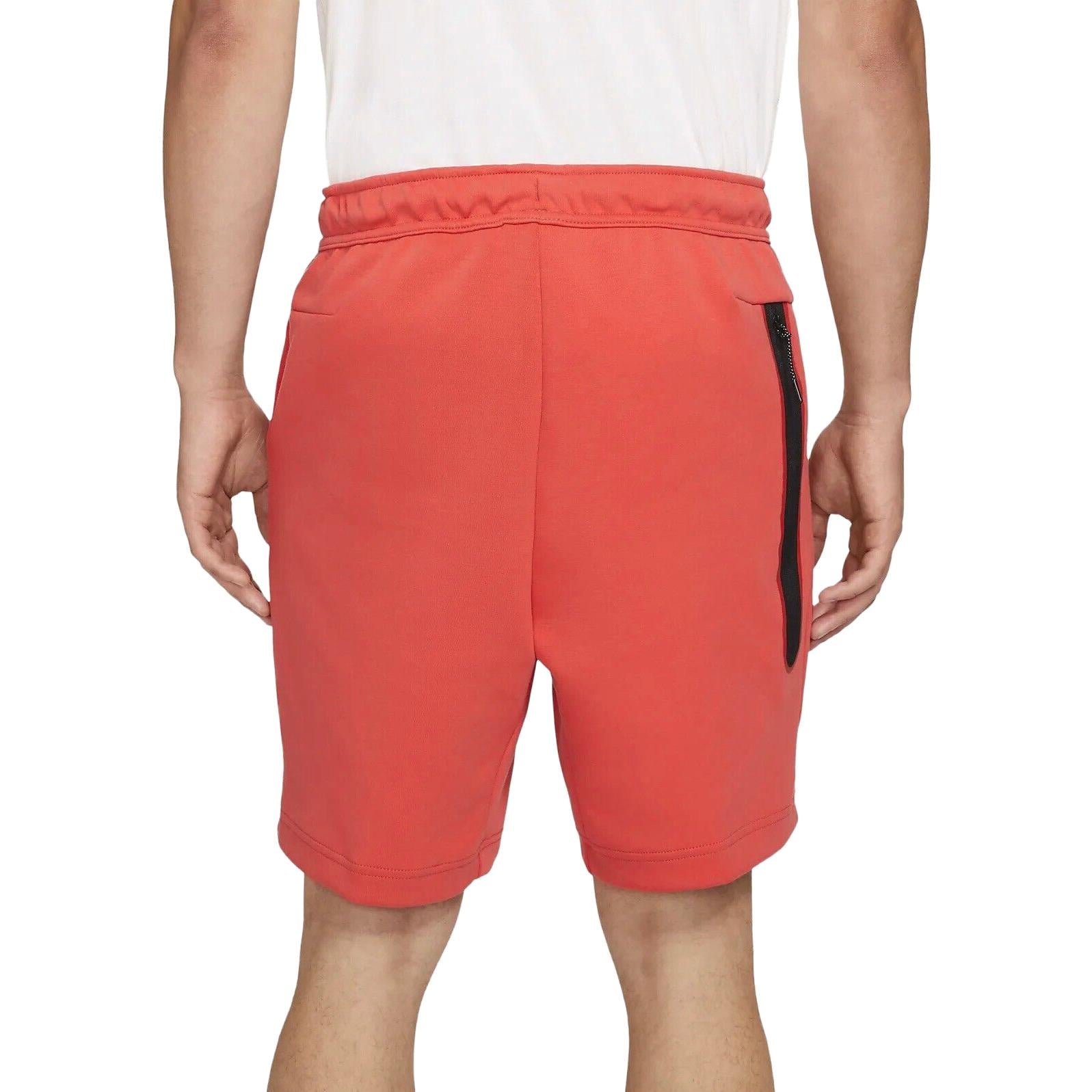 Image of Nike Sportswear Tech Fleece Revival Shorts 'Lobster Red' CU4503-605