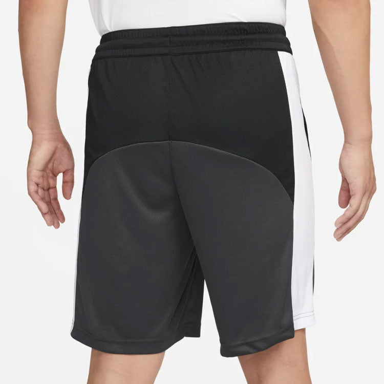Image of Men's Nike Colorblock Logo Straight Shorts Black Gray DQ5827-010