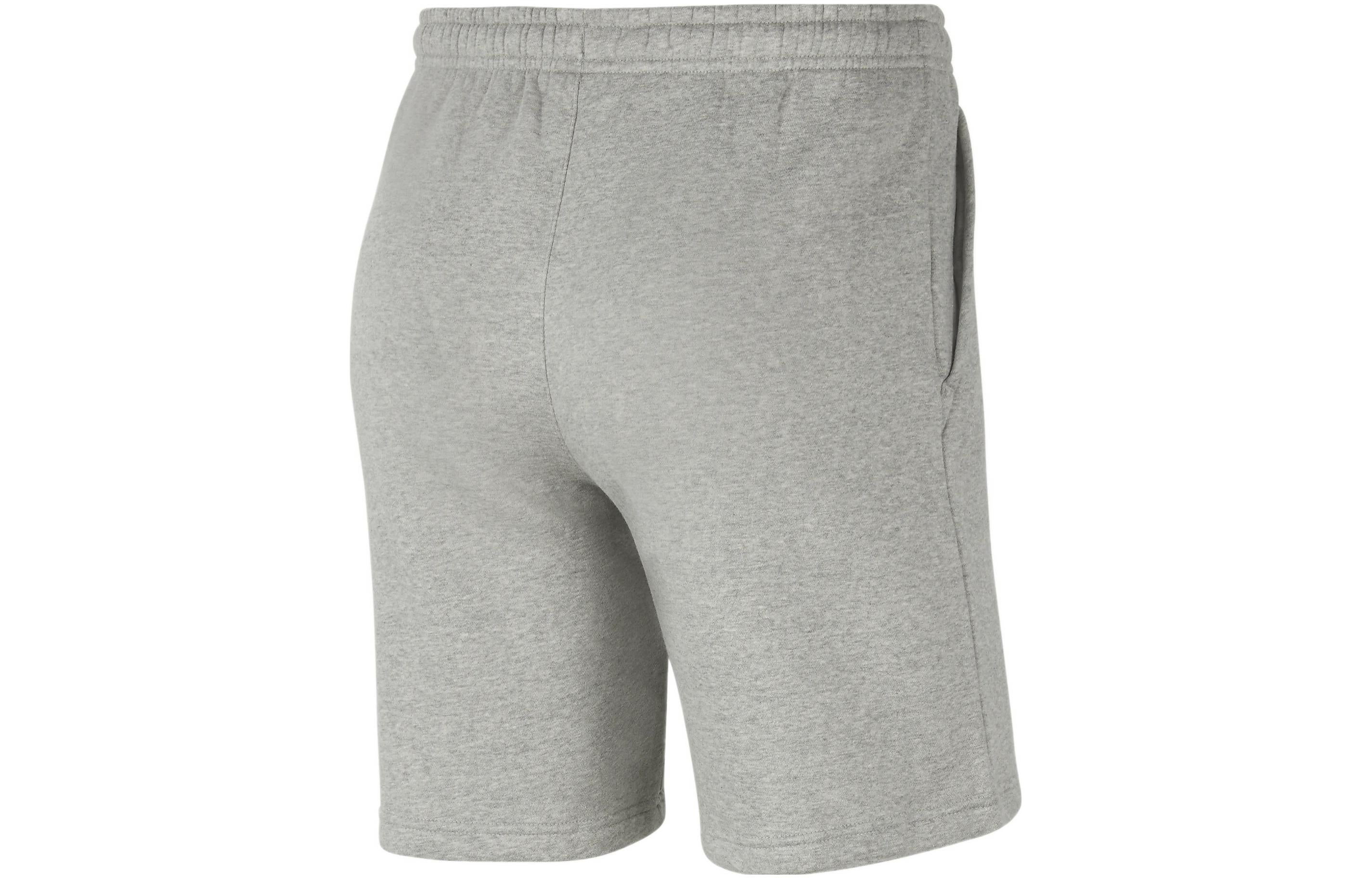 Image of Men's Nike Solid Color Casual Fleece Sports Gray Shorts CW6910-063